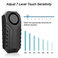 thumbnail image 4 of Wsdcam Wireless Bicycles Alarm with Remote Super Loud DIY Touch Motion Alarms for Vehicle Bike Motorcycle Scooter,SOS Function, 4 of 7