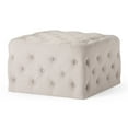 thumbnail image 1 of Maven Lane Henry Traditional Ottoman in Dove Fabric Upholstery, 1 of 6