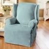 Sure Fit Soft Suede Wing Chair Slipcover