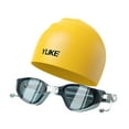 thumbnail image 2 of Gafas de natación con tapa de natación sin fuga para hombres gafas de natación Amarillo, 2 of 8