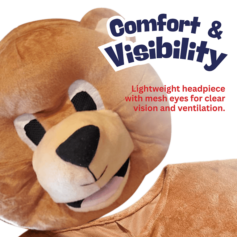 Dress Up America Brown Bear Mascot For Adults and kids, Large 12