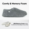 thumbnail image 3 of FamilyFairy Women's Memory Foam Slippers Lightweight Cozy Closed Back Slippers Washable House Shoes Indoor Outdoor, 3 of 7