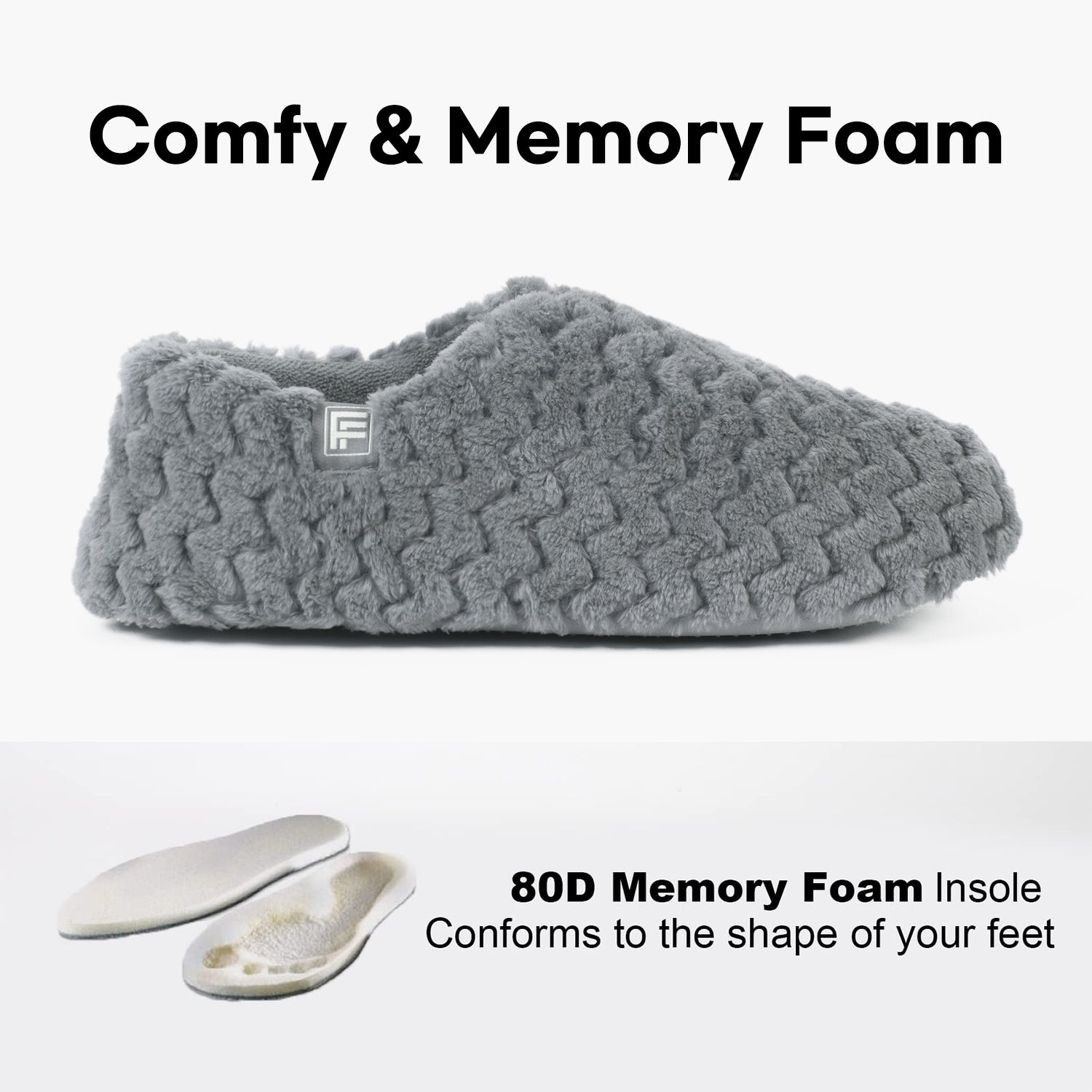 LongBay Women's Memory Foam Closed Back Slippers photo 2