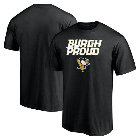 Men's Black Pittsburgh Penguins Hometown Collection Push Ahead T-Shirt