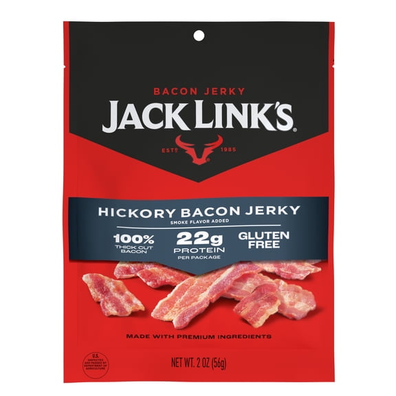 Jack Links Hickory Smoked Bacon Jerky, 2 Ounce