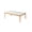 Natural Wood, variant on 54 - inch Width Coffee Table | Store Magazines in Glass Shelf | Create Minimalist Living Room