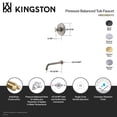 thumbnail image 7 of Kingston Brass KB6331DXTO Concord Single-Handle Pressure Balanced Tub Faucet in Polished Chrome, 7 of 7