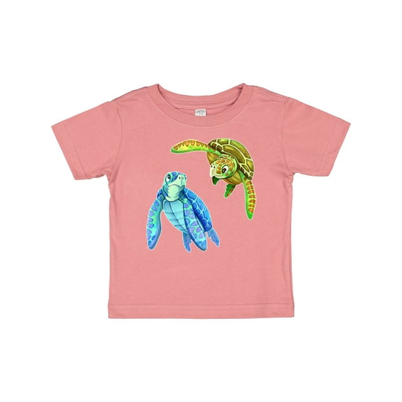 Inktastic Sea Turtles Swimming Together Boys or Girls Baby T-Shirt
