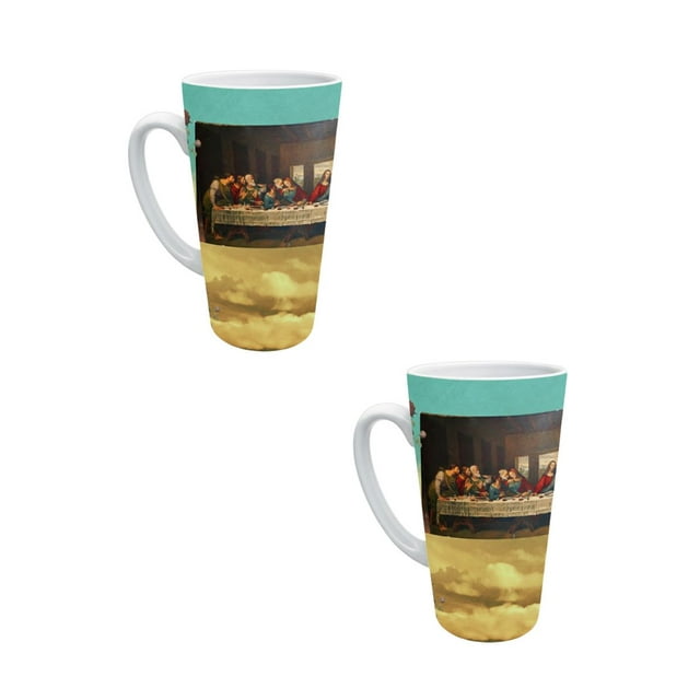 Duo de Tazas Tink La Última Cena Arte Clásico 502 ml