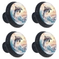 thumbnail image 2 of 4 Pcs Dolphin Knobs for Kitchen Cabinet Cupboard Dresser Bookcase Drawer Pulls Handles Round Home Decor, 2 of 8