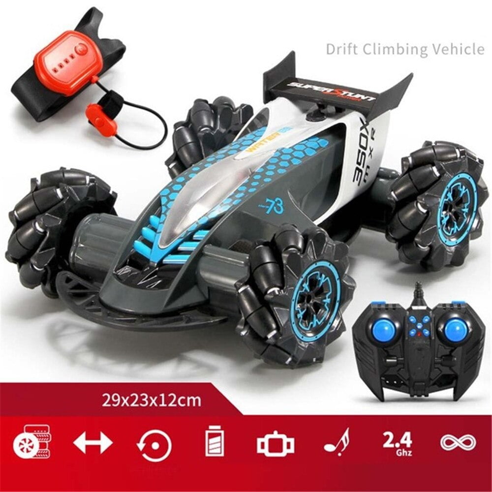 Rc Cars Rc Stunt/Drift Car for Kids 4Wd 2.4 Ghz Remote Control Car 10 Pcs 
