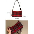 thumbnail image 6 of Kukuzhu Y2k Purse Aesthetic Shoulder Bag For Women Plaid Purse Cute Purse for Teen Girls Aesthetic Purse, 6 of 7