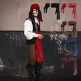 thumbnail image 5 of Wovilon Halloween Pirate Costume Medieval Linen Pirate Bandana and Belt Costume Halloween Bandana and Belt Fashion Trends, 5 of 5
