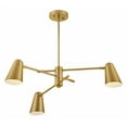 thumbnail image 3 of Lark Birdie 83543LCB Mid-Century Modern Chandelier Light Fixture - Lacquered Brass, Gold, 3 of 23