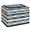 Multicolor 3, variant on ADECORIVY Nautical Sea Wave Theme Fabric Storage Bin with Lid, Decorative Closet Shelf Organizers, Foldable Basket Box Clothes Storage Bin with Handles