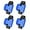 Flat blue, variant on ABCISI 4PCS Fishing Rod Holders for Railings, Portable Fishing Pole Holders for Bridge Railings Ship Railings Seaside Guardrails, Arc bottom blue