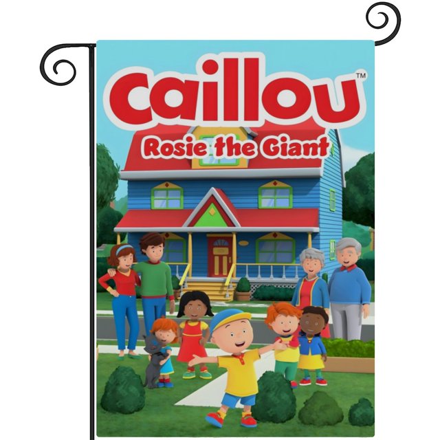 Caillou-bandera de jardín temática. Regalo perfecto para fans, amigos y familiares, ideal para actividades al aire libre y decoración de fiestas.28CM*45CM