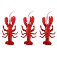 thumbnail image 1 of 3 Piezas Modelo de Langosta Grande Grande de 12 x 5 Pulgadas para la Decoración de Animales Marinos Artificiales de Dispaly, 1 of 5