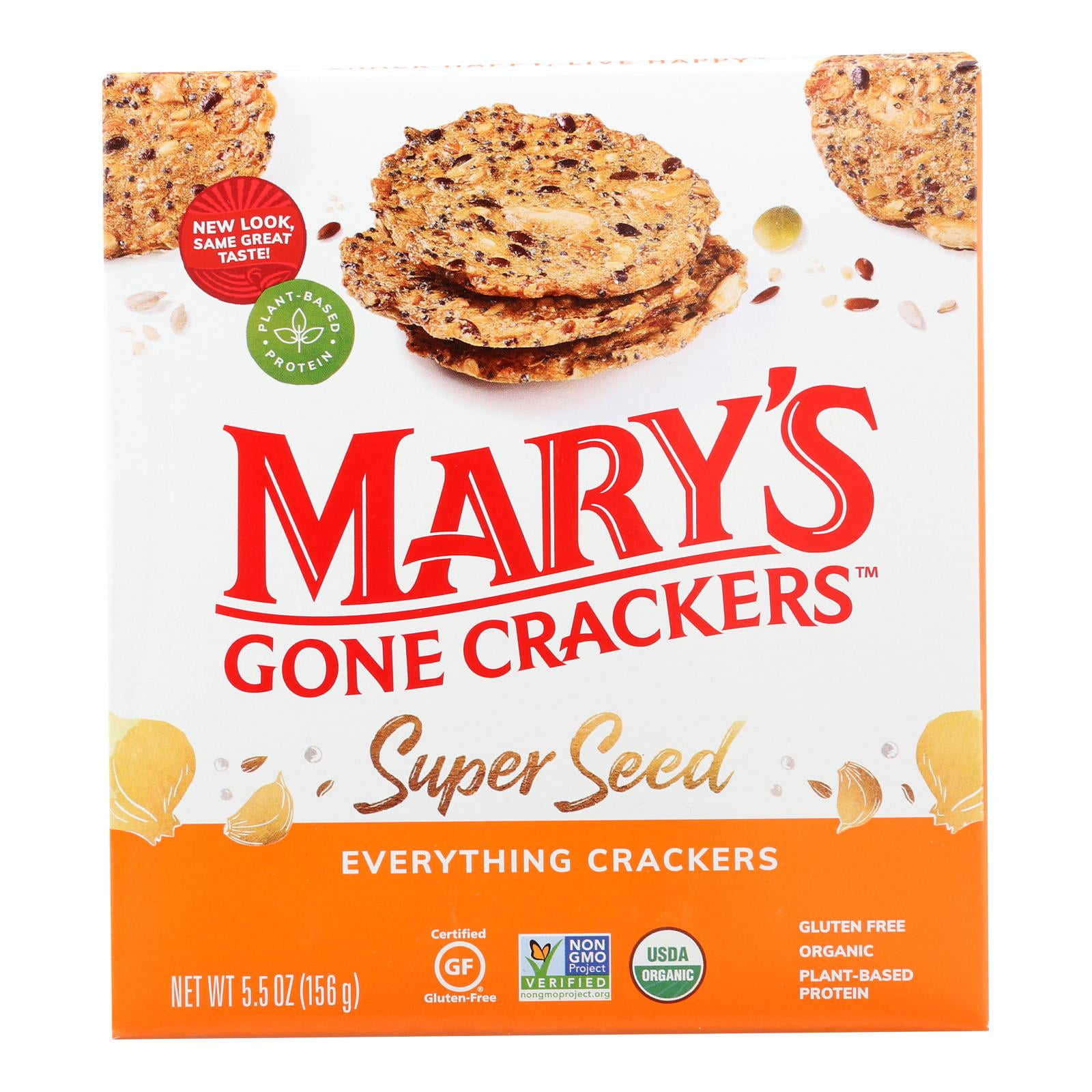 Mary's Gone Crackers Super Seed Everything Case of 6 5.5 oz.