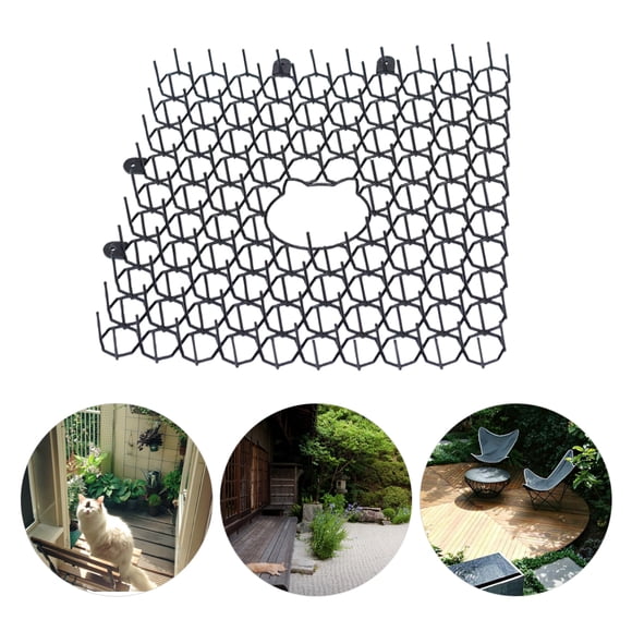 Almohadilla de plástico antiespina para mascotas, almohadilla repelente de jardinería para gatos y perros