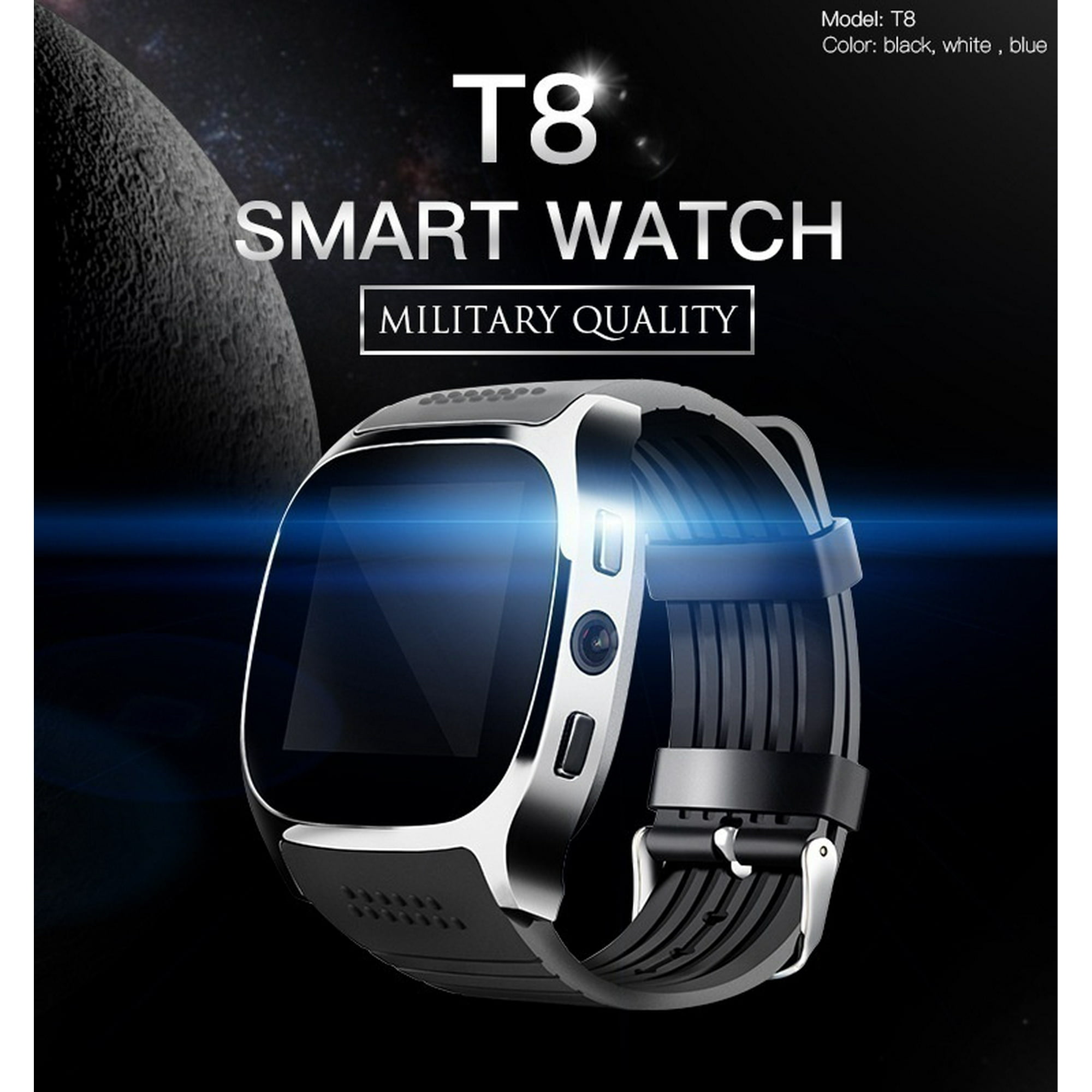 XGODY T8 Bluetooth Smart Wrist Watch GSM SIM for Samsung LG Android Phone Mate Walmart