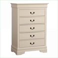 thumbnail image 2 of Chests & Wardrobes, Traditional Louis Phillipe Chest with Dovetailed Drawers, 48"H x33"W x18"D | Beige | Particle Board, 2 of 8