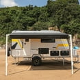 thumbnail image 4 of ALEKO Retractable RV Awning 10X8 ft Patio Camping Waterproof Vinyl Canopy Black Fade, 4 of 12