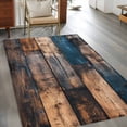 thumbnail image 3 of Vintage Wooden Area Rug 3x5 FT, Non Slip Entryway Bedside Carpet, Farmhouse Retro Shabby Wood Washable Soft Floor Carpet Indoor Mat Non-Shedding Throw Rugs for Dorm Kitchen Home Office, 3 of 8