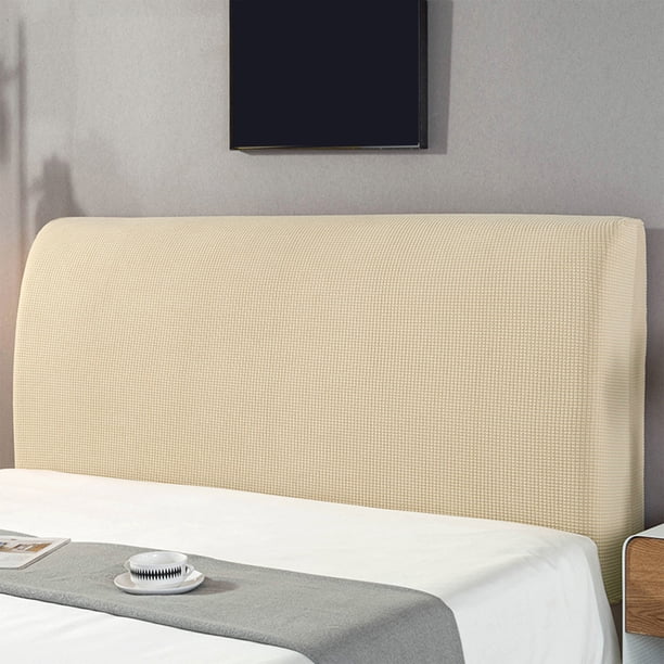 YiJuHui Stretch Headboard Cover Full Wrap Protection, Elastic Dustproof Headboard Protector with Soft Padded Quilted Fabric, Modern Solid Bed Headboard Slipcover for Master Bedroom