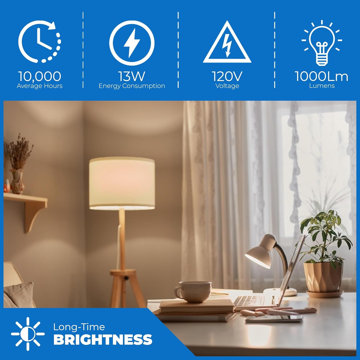 OHLECTRIC UL-Listed 13W Spiral T3 Compact Fluorescent Lamp Light Bulbs (4 Pack) with GU24 Base, 2 Prong Bulb, 1000 Lumens, 2700K Soft White Light Bulb - MLS13GUSWW, TCP 33213SSP