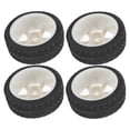 thumbnail image 4 of 65mm Diameter RC AntiSkid Tires Rubber Replacement Tire Fit for WPL D12 1/10 Car, 4 of 10