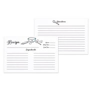 OUTSHINE Farmhouse White Recipe Cards 4x6 inch