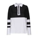 thumbnail image 4 of HongQid Women's Long Sleeve Shirts Color Block Zipper Lapel Tops Tunics Casual Fall Ladies Tees, 4 of 6