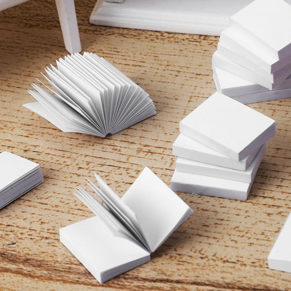 FRCOLOR 30 Books of Miniature Blank Books for Dollhouse Mini Books Miniature Dollhouse Accessories