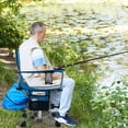 thumbnail image 2 of Spaco 360° Swivel Hunting Chair Portable Foldable Hunting Chair with Mesh Cup Holder and Storage Pockets, Outdoor Lounge Chair, Camping Furniture-Blue, 2 of 11