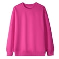 thumbnail image 5 of Auroural Girls Sweatshirts Size 6-7 Kids Boys Girls Sweatshirt Fashion Cute Solid Color Long Sleeved Casual Sports Hoodie Pullover Top Boys Sweatshirt And Girls Clothes, 5 of 9
