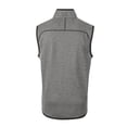thumbnail image 3 of Men's-Cutter & Buck  Heather Gray Philadelphia Union Mainsail Sweater-Knit Full-Zip Vest, 3 of 3