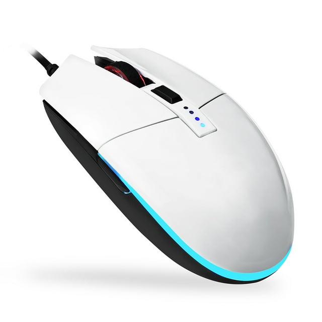 CAROOTU Wired Gaming Mouse Ergonomic 4-Speed DPI Adjustment RGB Backlight Mice for PC Laptop