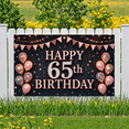 thumbnail image 3 of Decorative Design Happy 65th Birthday Banner Balloon Decoration Party Decoration Birthday Party for Senior Celebration Event, 3 of 8