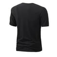 thumbnail image 2 of SWSMCLT Men's Soft T Shirt Summer Crew Neck Shirt Short Sleeve Shirt Basic Cool Casual Stretch Casual Spring Black Small, 2 of 4