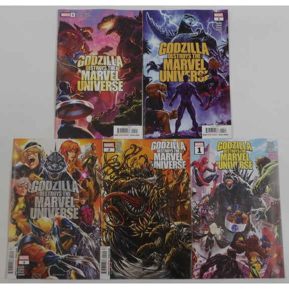 Godzilla Destroys the Marvel Universe #1-5 VF/NM complete series 2025 ; Marvel