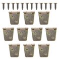 thumbnail image 3 of Durable Wooden Box Hinges Sturdy Retro Design for DIY Projects, Drawing Boards, and Home Decoration 10 Sets, 3 of 3