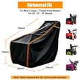 thumbnail image 2 of IC ICLOVER Snow Blower Cover, Heavy Duty 600D Waterproof Snowblower Covers Universal for EGO Ariens Honda Craftsman Two-Stage and Single-Stage Outdoor Snow Throwers - Black & Orange, 2 of 7