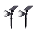 thumbnail image 1 of Paquete de 2 luces solares LED para exteriores, focos para iluminación de paisaje, jardín de patio Zhivalor CPB-US-DYP566-4, 1 of 5