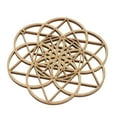 thumbnail image 1 of Escultura de pared de madera tallada geometría sacra rebanada de madera F 305 cm, 1 of 3