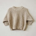 thumbnail image 1 of Otoño Invierno bebé suéter suelto estilo tejido bebé niño niña ropa cuello redondo chico niño niña niño pulóver ropa de abrigo para bebé, 1 of 5