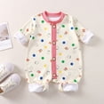 thumbnail image 2 of larppty Unisex Footless Newborn Baby Sleepers Pajamas Romper Boys Girls Long Sleeve (Wine), 2 of 4