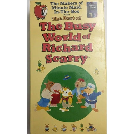 The Best Of The Busy World of Richard Scarry VHS Educational Video (Best Educational Videos For Kindergarten)