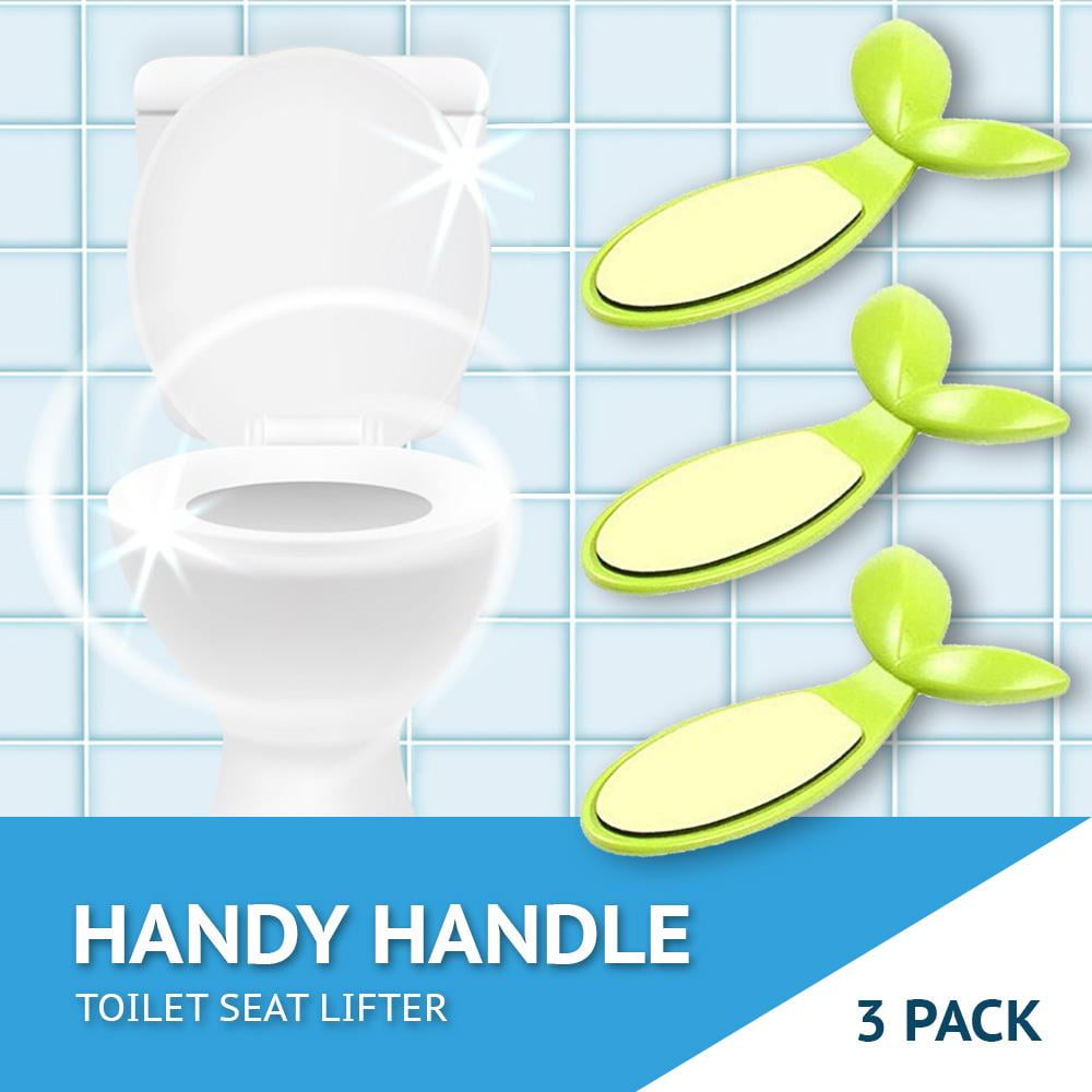 In My Bathroom Handy Handle Toilet Seat Lifter (3 Pack, Clean Hands