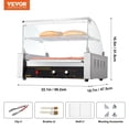 thumbnail image 2 of Hot Dog Roller VEVOR 30 Hot Dog, capacidad 11 rodillos, 1800 W, 2 of 2
